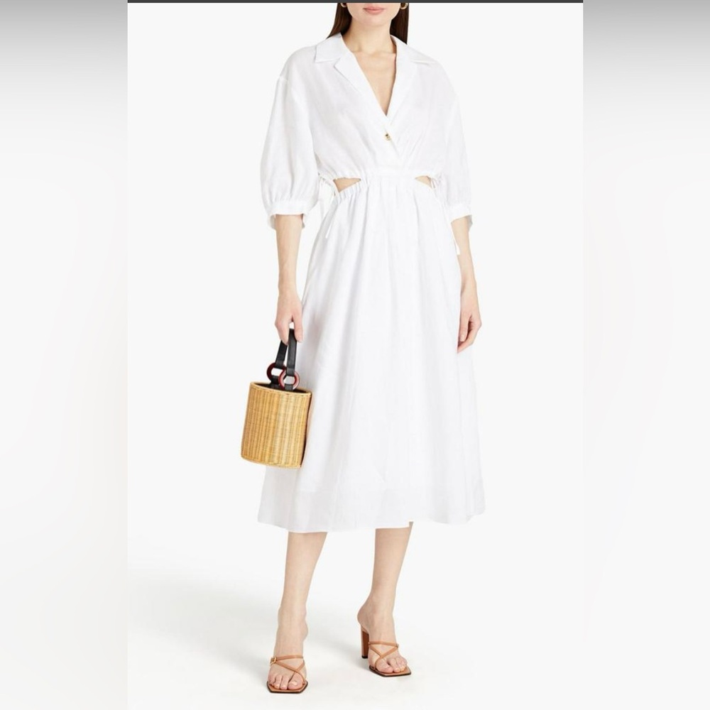 Sandro White Cut-Out Dress